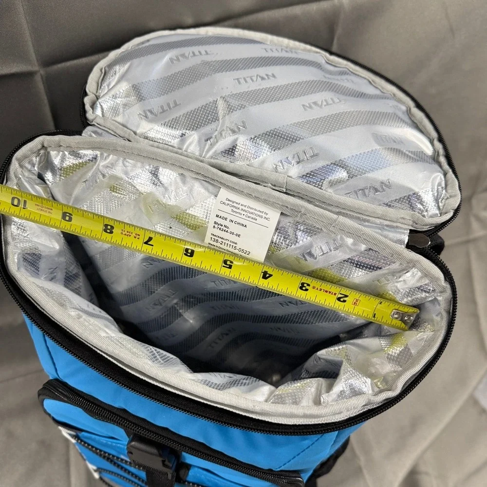 Titan Arctic Zone Freeze Backpack‎ Cooler Insulated Lunch Bag Blue Black